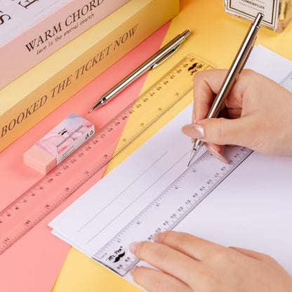 Mr. Pen- Plastic Rulers, 12 Inch, 18 Pack, Easy-to-Read Markings - color: Clear, size: 18 Pack 12 Inch