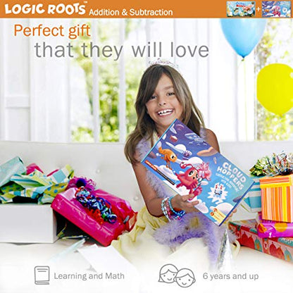 Addition and Subtraction Game - Fun Math Board Game for 6-8 Year Olds, Easy to Play Educational Game for Kids at Home, STEM Toy Gift for Girls & Boys (Ocean Raiders + Cloud Hoppers) - style: Ocean Raiders + Cloud Hoppers