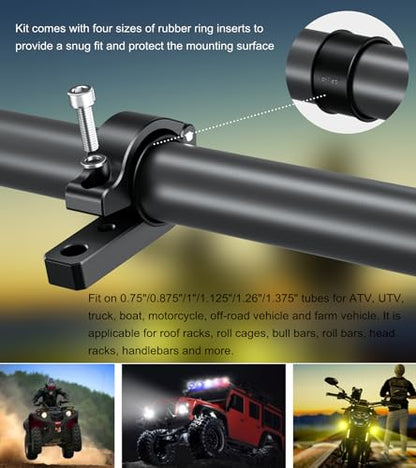 BRCOVAN 2PCS, Metal Light Bar Mounts, Off-Road LED Light Mounting Bracket