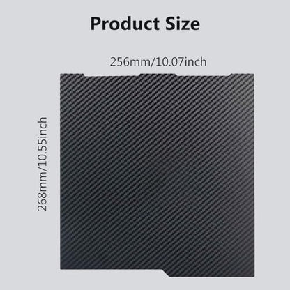 Kobra 3 3D Printer Double Sided Glossy PET Carbon Fiber and PEO Mat - color: For Kobra 3 256x268mm
