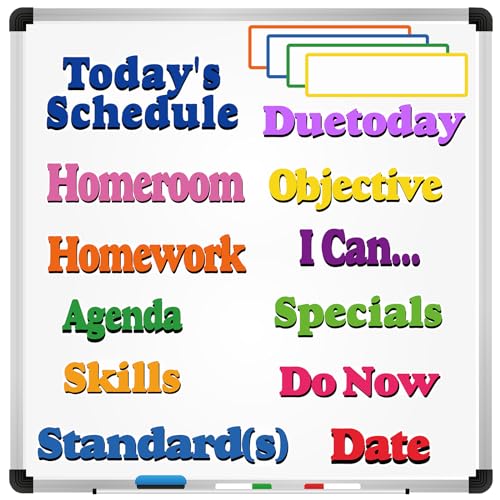 16 Pcs Classroom Schedule Magnets, Course Labels, Daily Schedules - style: Daily Schedules