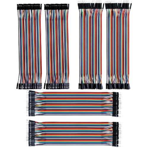 Dupont Jumper Wire Kit, 20cm, 120-Pin, Multicolored