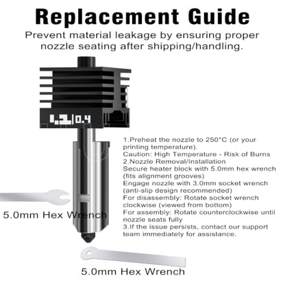 4PK 0.2/0.4mm Universal Standard Nozzle for Bambu Lab P2S/X2D/H2D/H2C/H2S/A1 Hotend Hardened Steel,Wear‑Resistant Stable Extrusion, Leak‑Free for Bambu P2S Nozzle for Bmabu lab 3D Printer Accessories - style: 4PK(0.2/0.2/0.4/0.4mm)Hotend
