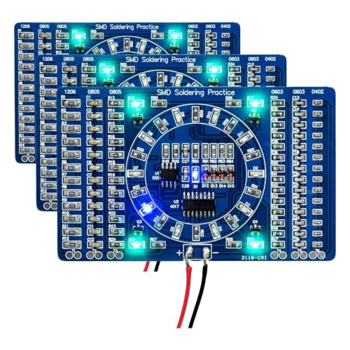 Gikfun DIY SMD SMT Welding Practice Soldering Skill Training Board Ek7028 (Pack of 3) - size: 1.6 cubic inches (Pack of 3)