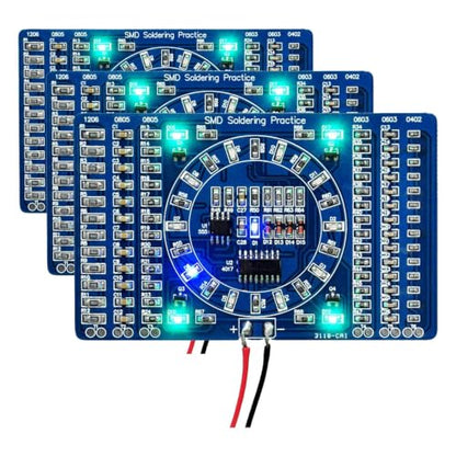 Gikfun DIY SMD SMT Welding Practice Soldering Skill Training Board Ek7028 (Pack of 3) - size: 1.6 cubic inches (Pack of 3)