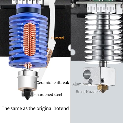i3 Mega All-Metal Hotend with 12V 50W Ceramic Heating Core, by 5Aplusreprap - size: set D