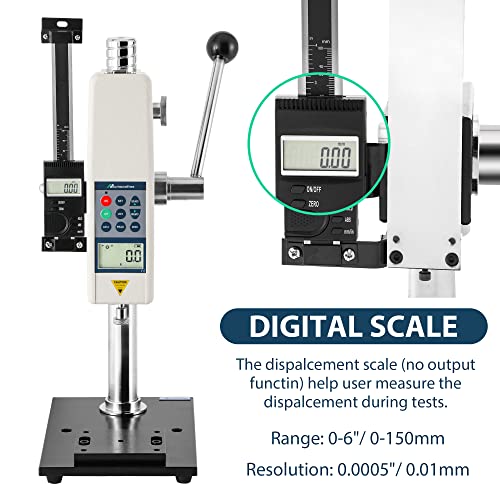 500N/112Lbf Digital Push Pull Force Gauge with Lever Test Stand