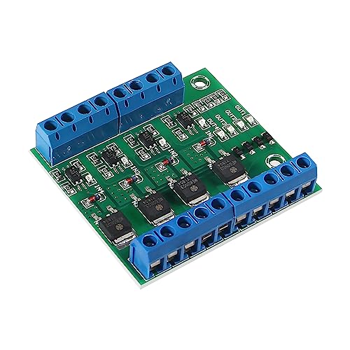3pcs 4-Channel PLC Amplifier Circuit Board MOS FET PWM 3-20V to 3.7-27VDC 10A Driver Module