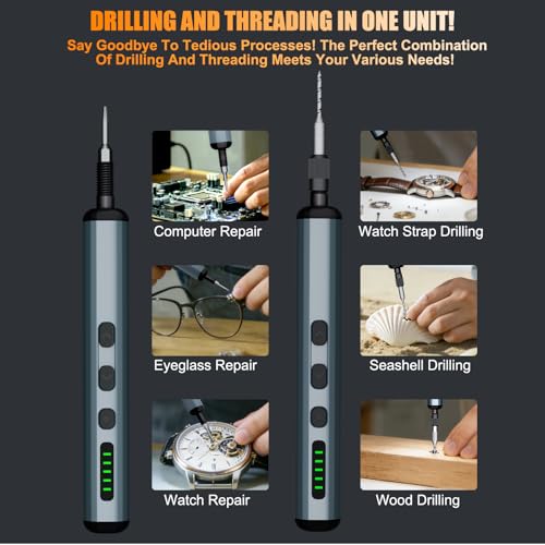 Mini Electric Screwdriver, Drilling & Screwdriver Precision Screwdriver Set - color: Gray-76-in-1