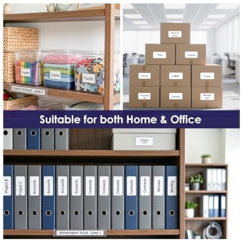 LLIKED 150 Pcs 2"x4" Blank Removable Labels for Storage Bins No Residue - size: 2"x4"