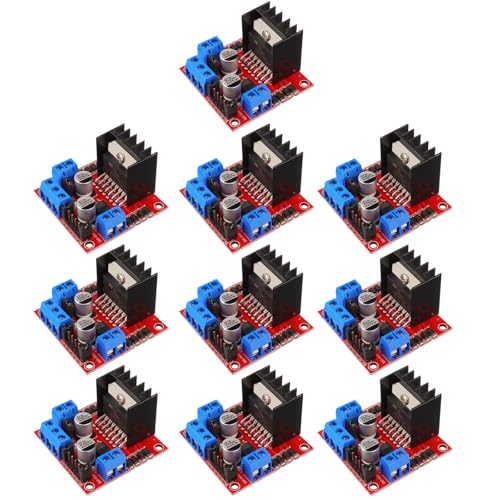 10-Pack L298N Motor Driver Dual H-Bridge, 3.3V/5V Logic