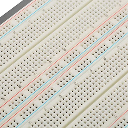 Solderless Breadboard, Premium ABS Aluminum Base 1660 Tie Points Circuit Test Board for Electronics Prototyping DIY Projects Students Engineers