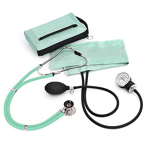 Prestige Medical Aneroid Sphygmomanometer/Sprague-Rappaport Kit, Aqua Sea - color: Aqua Sea