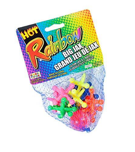 JA-RU Big Jacks Toy Set (Pack of 3 Units) Kids Jax Classic Games Great Party Favors or Pinata Filler in Bulk. 731-1 - size: Pack of 3