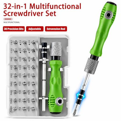 32-in-1 Precision Screwdriver Set, Professional Magnetic Mini Repair Tool Kit for Electronics, Phone, Laptop, Watch, Eyeglasses, Toys and Computers