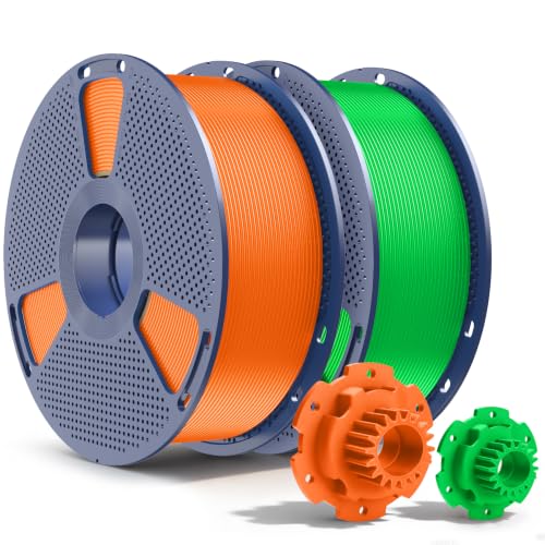 SUNLU PETG Filament 1.75mm,2kg,Sunny Orange+Green - color: 2kg Sunny Orange+green, size: 2kg
