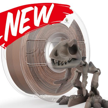 AMOLEN PLA 3D Printer Filament 1.75mm Fossil Gradient Stone 1KG - color: Fossil Gradient