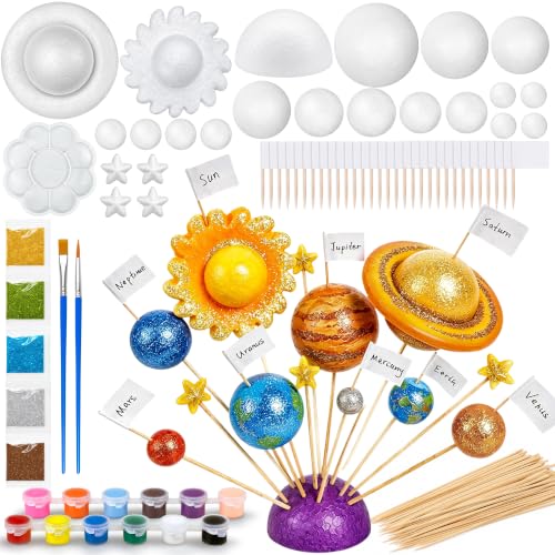 37PCS Solar System Model Kit with Multiple Sizes Foam Balls Solar System