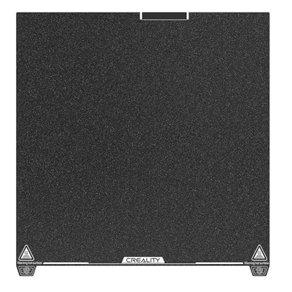 Creality K2 Plus Texture PEI Build Plate Kit, 3D Printer Heat and Wear Resistance Textured PEI Spring Steel Plateform with Wipe Nozzle Design for K2 Plus 370x370mm - size: K2 Plus Texture PEI