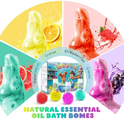 Halloween Bath Bombs Potion Kits for Kids Boo Basket Gifts for Boys & Girls