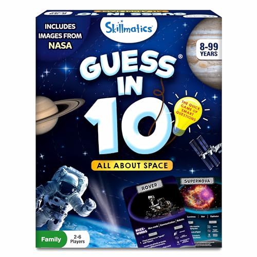 Skillmatics Guess in 10 – NASA Space, Educational Card Game, Gift for Kids - style: 5. Space