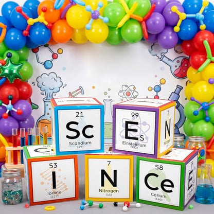 Ctosree 5 Pcs 12 Inches Large Science Party Decorations, Vivid - color: Vivid, style: Science