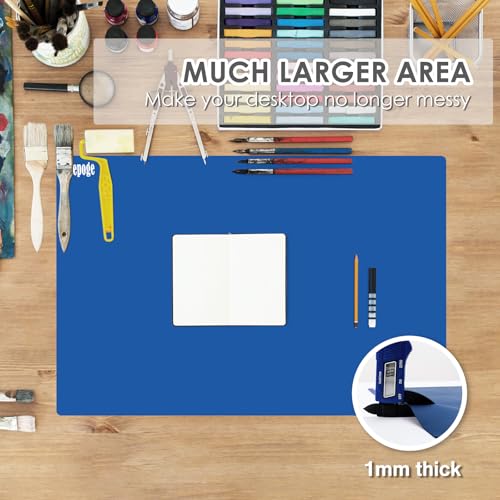 36.2" x 24" Extra Large Silicone Mat for Epoxy Resin, Nonstick Crafts Mats - color: Dark Blue, size: 36.2" x 24"