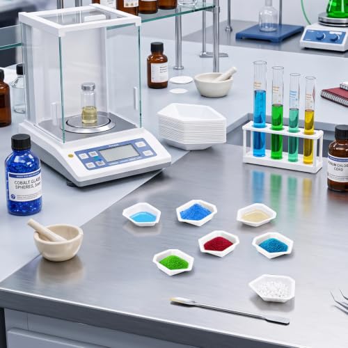 Coloch 250 Pcs Weigh Boats, 15ml Disposable Plastic Trays for Scales