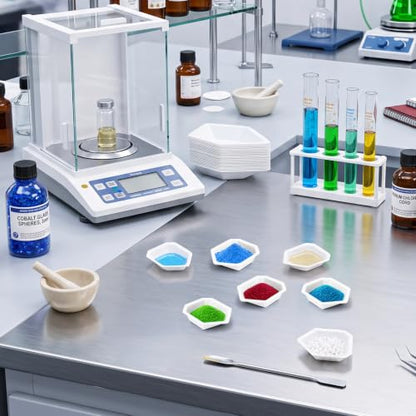 Coloch 250 Pcs Weigh Boats, 15ml Disposable Plastic Trays for Scales