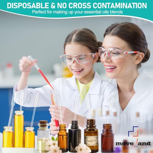 moveland 25Pcs 5ML Pipettes Dropper for Lab Science, Essential Oil, DIY Art - size: 5 ML