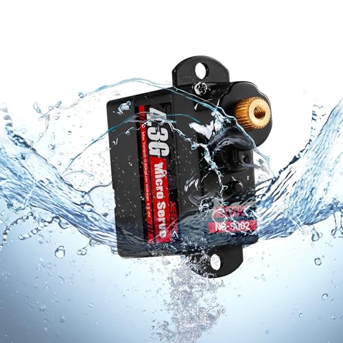 4.3G Micro Servo Motor, Mini Servo Motors for Robot Car Plane RC Helicopter Arduino RC Helicopter Airplane Car Boat Robot Arm/Hand/Walking/Servo Door Lock Control (4PCS Metal Gear) - color: 4pcs Metal Gear