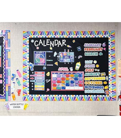 Carson Dellosa We Stick Together 51-Piece Vibe Check Bulletin Board Set - color: Vibe Check