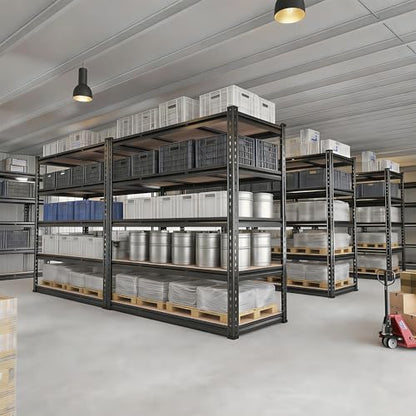 Garage Storage Shelves 46" W x 20" D x 72" H, 3000 LBS Heavy Duty Shelving Unit 5-Tier Adjustable, Extra Wide Boltless Metal Storage Rack for Garage Warehouse Basement - size: 48''W x 20''D x 70''H