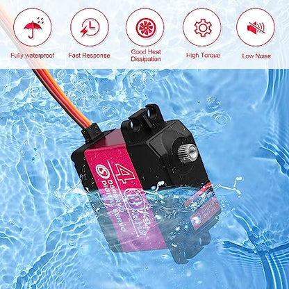 40KG Waterproof Metal Gear RC Servo, 180° - style: 1Pcs 40kg 180°