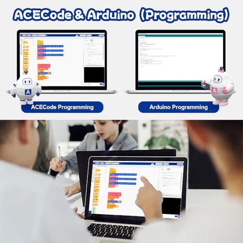 ACEBOTT STEM Robotics Science Kits for Adults, ESP8266 Spider Robot Building Kit, App Remote Control, Walking Crawling Fun Educational Toy for 12 + Year Old Boys, Girls, Teens, Adults Unique Gifts - color: Black