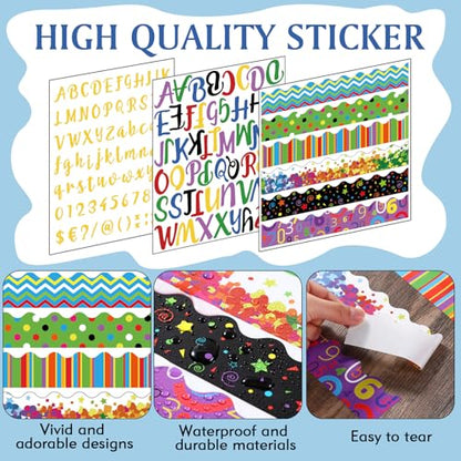 Dispowreath 96 Pcs Science Fair Board Supplies,Geometric Style - style: Geometric Style