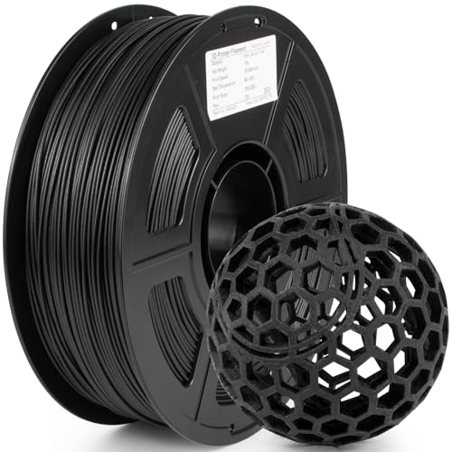 iSANMATE Carbon Fiber ASA Filament 1.75mm,UV/Rain/Heat Resistant Tough 3D Printer Filament, ASA CF Perfect for Outdoor Functional Parts, Dimensional Accuracy +/- 0.02mm, 1kg Spool (2.2lbs) - color: Black Cf