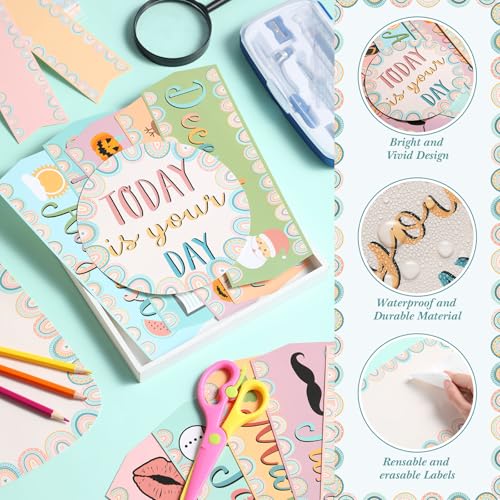 Outus 60 Pcs Happy Birthday Bulletin Board Decorations Set - color: Boho