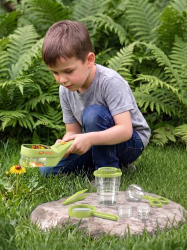 Bug Catcher for Kids with Microscope, Bug Catching Kit-Lemon Green - color: Lemon green