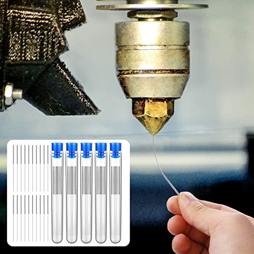 50 Pieces 3D Printer Nozzle Cleaning Kit,0.4 mm Stainless Steel Needles Cleaner 3D Printer Nozzle Cleaner 3D Printer Accessory - color: 0.4mm / 50 Pieces