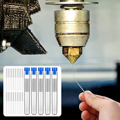 50 Pieces 3D Printer Nozzle Cleaning Kit,0.4 mm Stainless Steel Needles Cleaner 3D Printer Nozzle Cleaner 3D Printer Accessory - color: 0.4mm / 50 Pieces