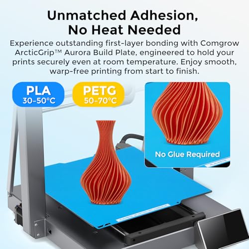 Comgrow ArcticGrip Aurora Cold Build Plate for Bambu-Lab A1 Mini 3D Printer - size: 184x184mm