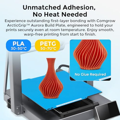 Comgrow ArcticGrip Aurora Cold Build Plate for Bambu-Lab A1 Mini 3D Printer - size: 184x184mm