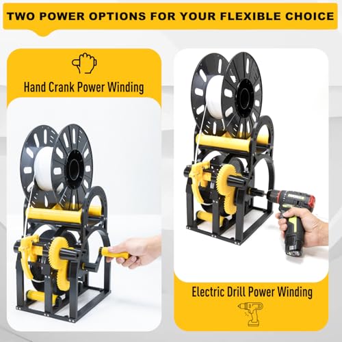 3D Industrial Filament Respooler Machine, 3D Printer Winder Machine - color: Manual
