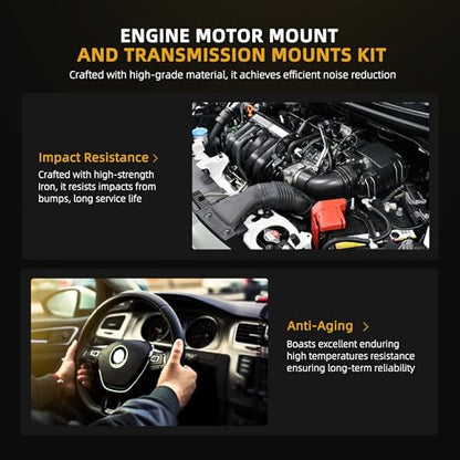 Engine Motor Mount Transmission Bracket Kits for Mitsubishi Mirage - style: for Mirage 1.2L 2014-2022