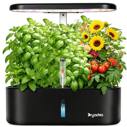 Hydroponics Growing System Indoor Garden: 12 Pods Hydroponic Planter - color: Black