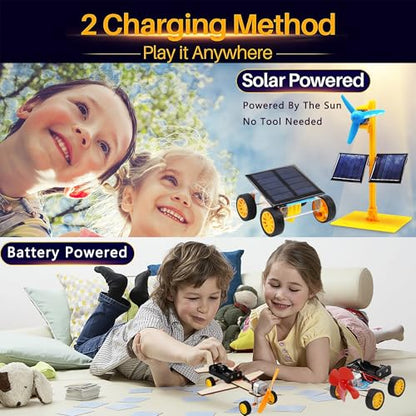 4 Individual STEM Kits Boys Solar Toys Car Building Crafts Project Age 8-13 - size: 5.9 x 8.3 x 1.6 inches