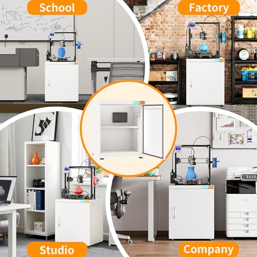 3D Printer Stand Filament Storage,25% RH Control Filament Dehumidification Cabinet 3D Printing Sealing and Protection for PLA/ABS/TPU/Nylon (White 180L) - color: WHITE 180L
