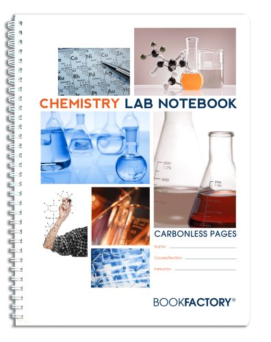 BookFactory Carbonless Chemistry Lab Notebook, 75 Sets of Pages - size: Carbonless 75 pg