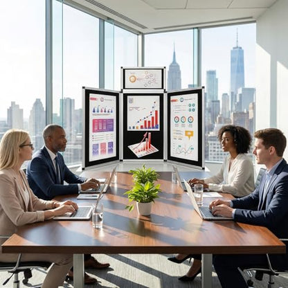 LITTLE TREE 3+1 Panel Trade Show Presentation Board, 70.8" Display Board